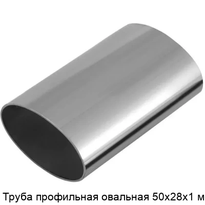 Труба профильная овальная 50х28х1 мм