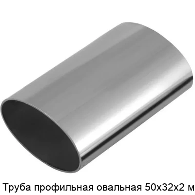 Труба профильная овальная 50х32х2 мм