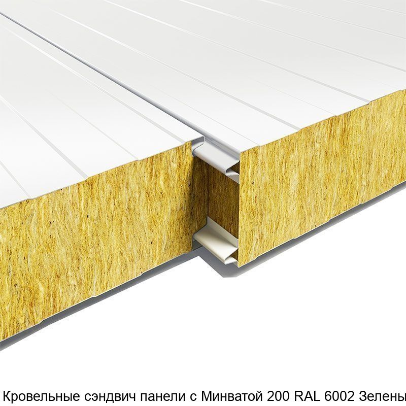 Изображение - Кровельные сэндвич панели с Минватой 200 RAL 6002 Зеленый