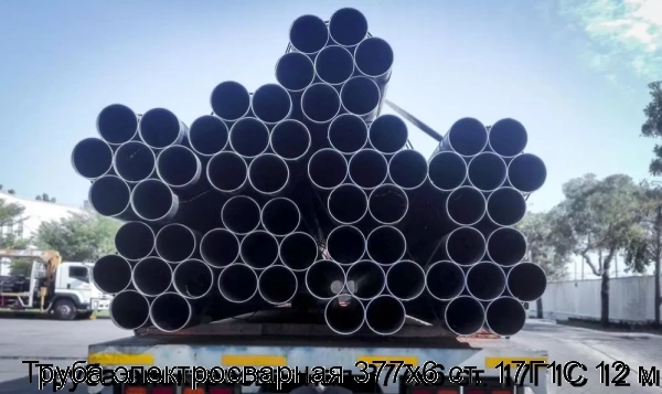 Изображение товара Электросварная стальная труба 377х6 12м Сортмет Россия