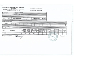 Сертификат на трубу нержавеющую AISI 321 16x3,0 от 20-04