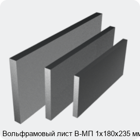 Изображение 4 - Вольфрамовый лист В-МП 1х180х235 мм