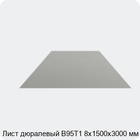 Изображение 4 - Лист дюралевый В95Т1 8х1500х3000 мм