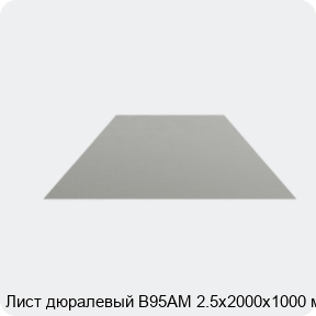 Изображение 4 - Лист дюралевый В95АМ 2.5х2000х1000 мм