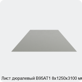 Изображение 4 - Лист дюралевый В95АТ1 8х1250х3100 мм