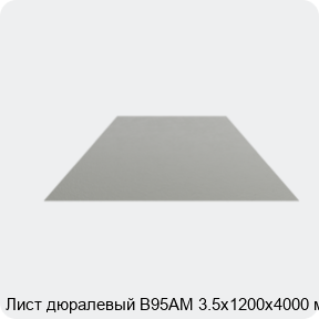 Изображение 4 - Лист дюралевый В95АМ 3.5х1200х4000 мм