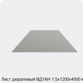 Изображение 4 - Лист дюралевый ВД1АН 1.5х1200х4000 мм