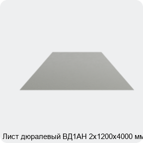 Изображение 4 - Лист дюралевый ВД1АН 2х1200х4000 мм