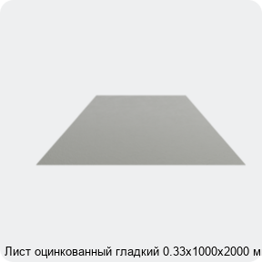 Изображение 4 - Лист оцинкованный гладкий 0.33х1000х2000 мм