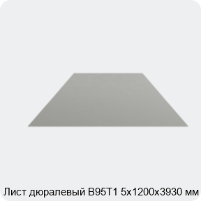 Изображение 4 - Лист дюралевый В95Т1 5х1200х3930 мм