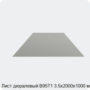 Изображение 4 - Лист дюралевый В95Т1 3.5х2000х1000 мм