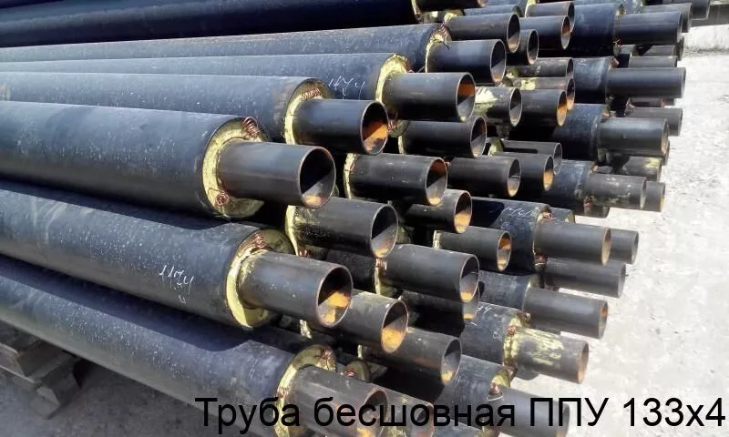 Изображение товара Бесшовная труба ППУ 133х4 для теплоснабжения и водопровода