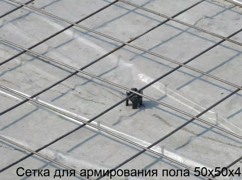 Изображение товара Сетка для армирования пола 50х50х4 сварная из холоднотянутой проволоки