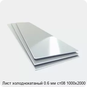 Изображение 4 - Лист холоднокатаный 0.6 мм ст08 1000х2000