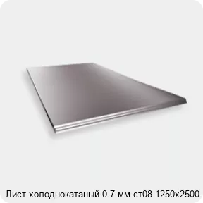 Изображение 2 - Лист холоднокатаный 0.7 мм ст08 1250х2500