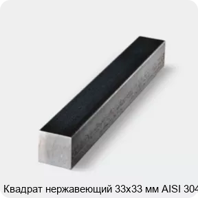 Изображение 4 - Квадрат нержавеющий 33х33 мм AISI 304