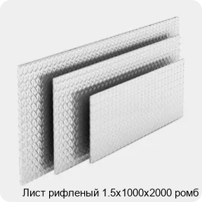 Изображение 4 - Лист рифленый 1.5х1000х2000 ромб